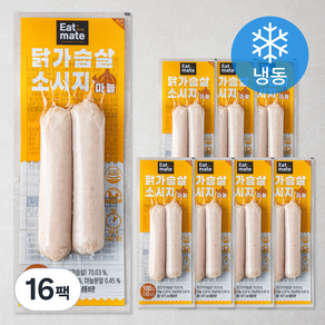 잇메이트 닭가슴살 소시지 마늘 (냉동), 100g, 16팩