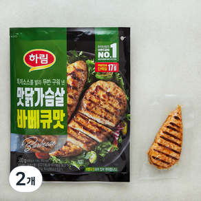 하림 맛닭가슴살 바베큐맛 5개입, 500g, 2개