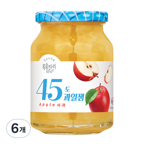 복음자리 45도 과일잼 사과, 350g, 6개