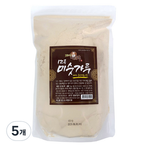 지리산 착한농부 12곡 미숫가루, 1kg, 5개