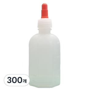 신도공업 일회용 PE 약병 긴 뚜껑 60ml, 300개