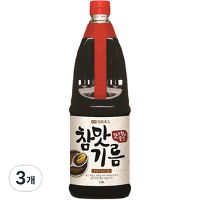 덕화 참맛기름, 1.8L, 3개