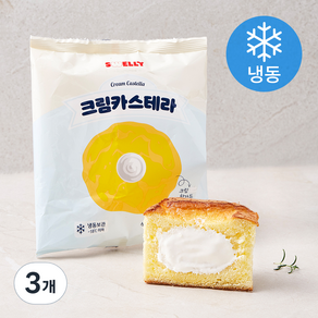 스웰리 크림 카스테라 (냉동), 105g, 3개