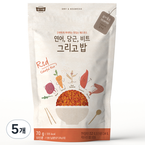 생그랑 연어 당근 비트 그리고밥 후리가케, 70g, 5개