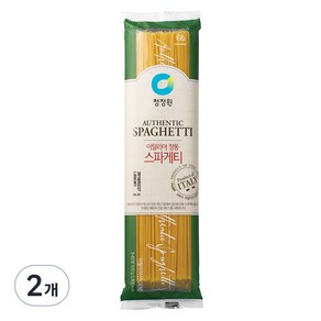 청정원 이탈리아 정통 스파게티면, 500g, 2개