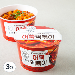 CJ제일제당 즐거운동행 미정당 어묵 떡볶이 용기형, 346g, 3개