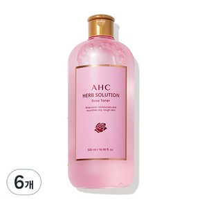 AHC 허브 솔루션 로즈 토너 AD2, 500ml, 6개