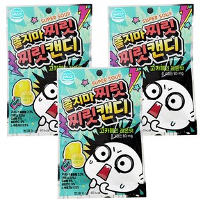 졸지마 찌릿찌릿 캔디 고카페인 레몬맛, 16g, 3개