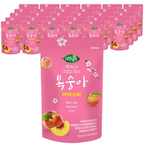 자연생각 복숭아 아이스티, 190ml, 50개