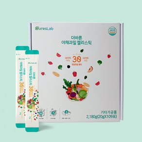 퓨어스랩 더바른 야채과일 젤리스틱 109p, 2.18kg, 1개