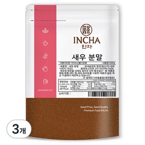 인차 새우분말, 200g, 3개