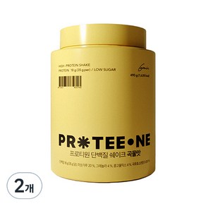 프로티원 단백질 쉐이크 곡물맛, 490g, 2개