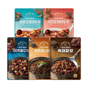 차오차이 짜장 마파두부 체험팩 180g x 5종 세트