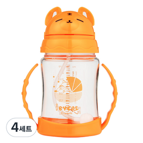 아이별프렌즈 트라이탄 주스 빨대컵 280ml + 세척솔 세트