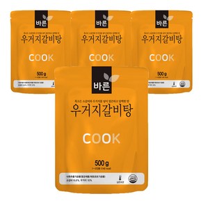 바른 우거지 갈비탕, 500g, 4개