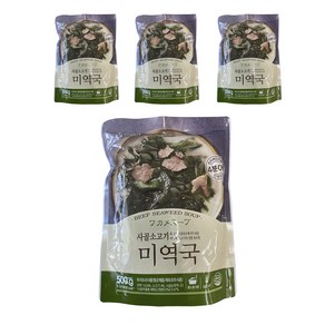 진한식품 참스토리 소고기 미역국, 500g, 4개