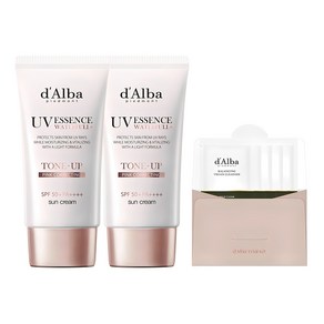 달바 워터풀 톤업 선크림 SPF 50+ PA++++ 50ml x 2p + 밸런싱 비건 젤 클렌저 15ml 세트, 1세트