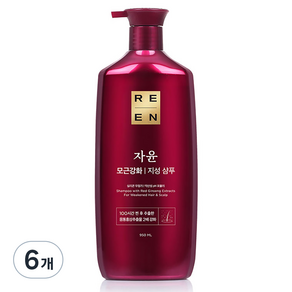 리엔 자윤 강화 지성 샴푸, 950ml, 6개