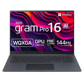 LG전자 2025 그램 프로 16 코어Ulta5 애로우레이크, 타이탄 블루, 256GB, 16GB, WIN11 Home, 16Z90TP-GA5BK