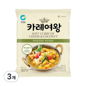 카레여왕 치즈 앤 코코넛, 108g, 3개