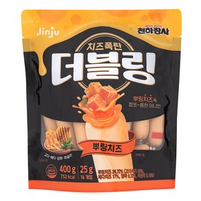 천하장사 더블링 뿌링치즈 파우치, 400g, 1개