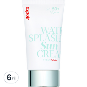 에스쁘아 워터 스플래쉬 선크림 프레쉬 시카 SPF50+ PA++++, 60ml, 6개