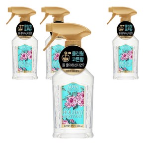 AURA 섬유향수, 홀리데이 판타지, 400ml, 4개