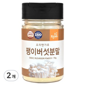 토종마을 팽이버섯 분말, 2개, 70g