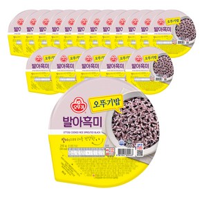 오뚜기 발아흑미 즉석잡곡밥, 210g, 18개