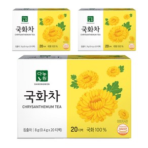 다농원 국화차 티백, 0.4g, 20개입, 3개