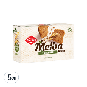 반데르뮬렌 멜바토스트 통밀, 120g, 5개