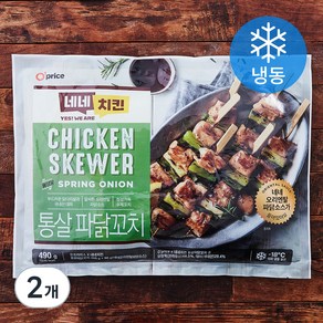 오프라이스 네네치킨 통살 파닭꼬치 (냉동), 490g, 2개