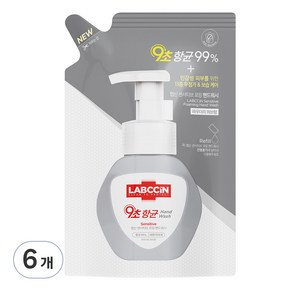 랩신 센서티브 포밍 핸드워시 파우더리 허브향 리필, 200ml, 6개