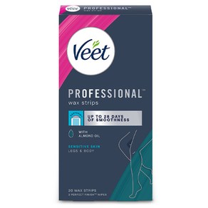 veet 프로페셔널 바디 왁스 스트립 민감성 피부용