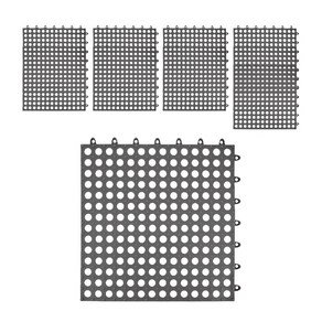 생활공식 퍼즐 미끄럼방지 매트 29.6 x 29.6 cm