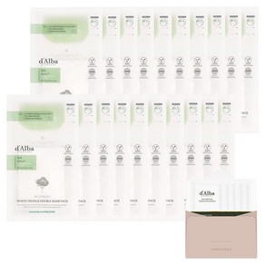 달바 화이트 트러플 더블 진정 보습 마스크팩 20p + 밸런싱 비건 젤 클렌저 3ml x 5p 세트