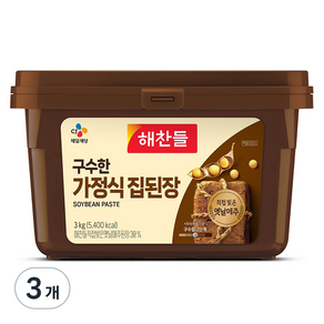 구수한 집된장, 3kg, 3개