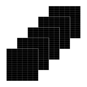 조각스티커 고무자석 W 150mm x L 150mm x T 1mm, 블랙, 5개