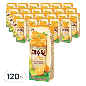 남양과수원 오렌지 과일음료, 190ml, 120개