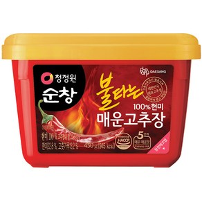 [청정원] 현미 불타는매운고추장, 450g, 1개