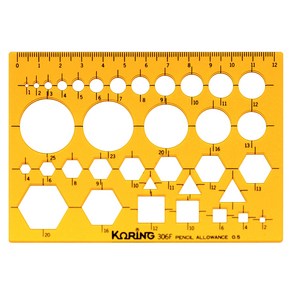 코링 종합 소형 형판 자 K-306, 1개