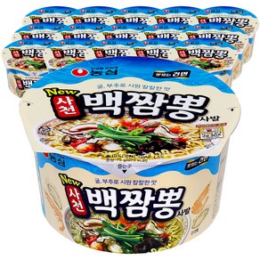 농심 사천 백짬뽕 사발 75g