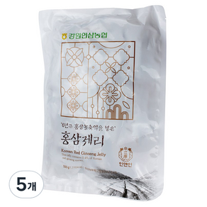 강원인삼농협 홍삼제리, 500g, 5개