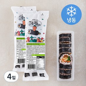 제주잇 제주유채 야채 곤약비건김밥 (냉동), 220g, 4입