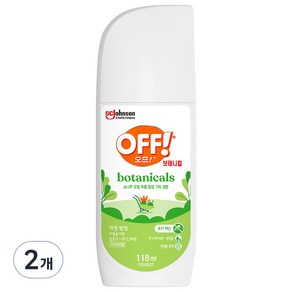 OFF 보태니컬 미스트 모기기피제, 118ml, 2개