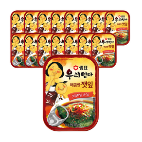 샘표 우리엄마 깻잎 매콤한맛, 70g, 16개