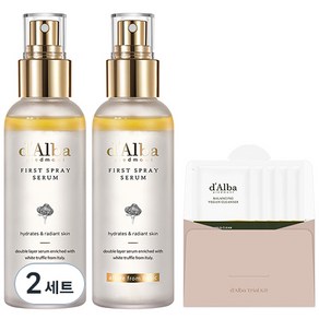 달바 화이트 트러플 퍼스트 스프레이 세럼 100ml 2개 + 마일드 스킨 밸런싱 비건 클렌저 3ml 5개