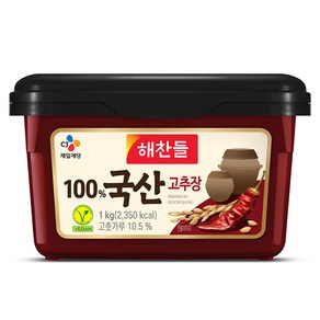 해찬들 100% 국산 고추장, 1kg, 1개