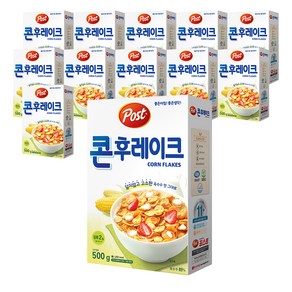 포스트 콘후레이크 시리얼, 500g, 12개