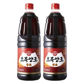 오복 양조 왕표간장, 1.7L, 2개